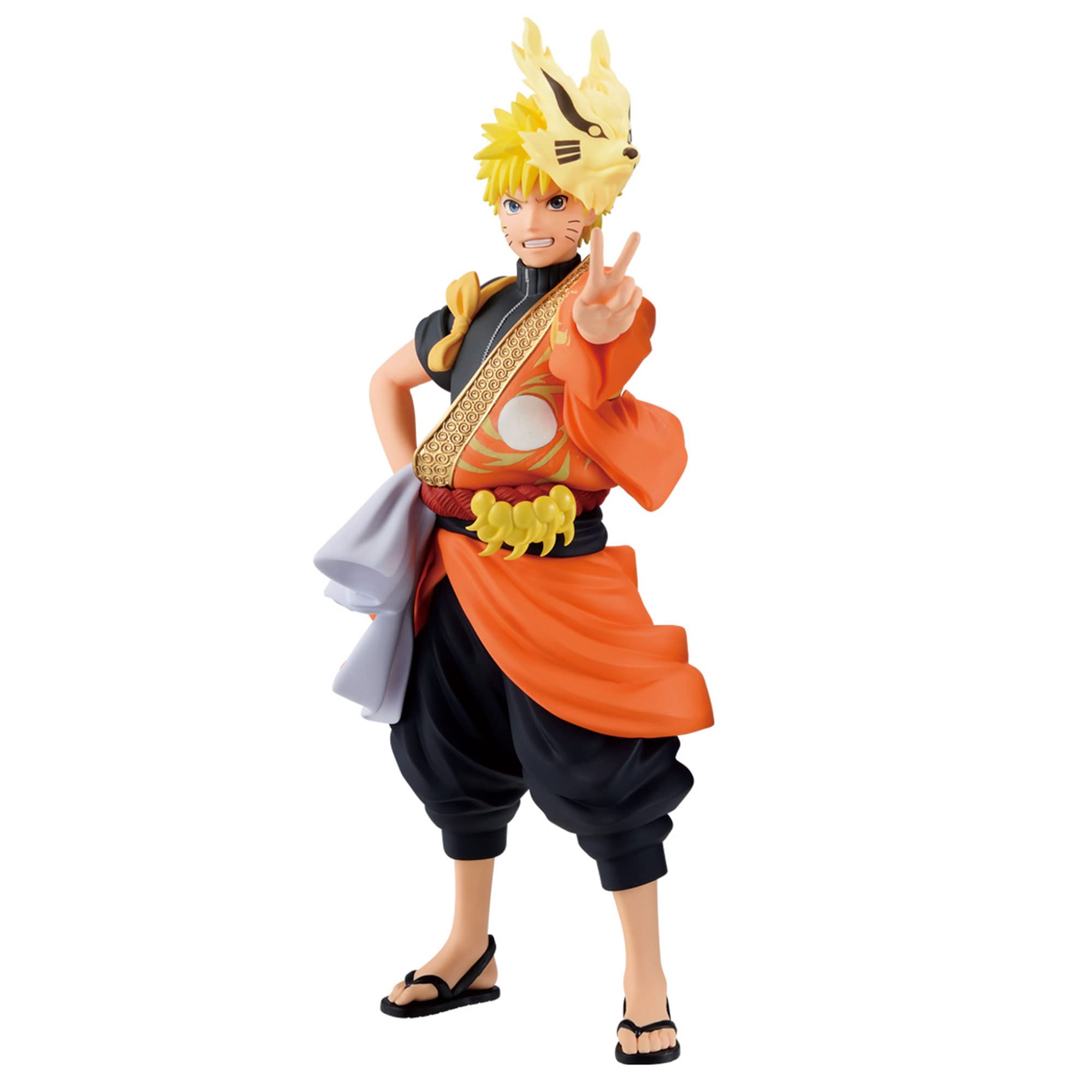 Banpresto, Figurine Naruto Uzumaki Naruto Shippuden (Costume d'animation 20e anniversaire) 16 cm, Multicolore BP88196 Banpresto, Figurine Naruto Uzumaki Naruto Shippuden (Costume d'animation 20e anniversaire) 16 cm, Multicolore BP88196